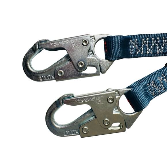 Falltech Shock Absorbing Lanyard 8259 6ft Max 310 Lbs Blue NEW - Picture 2 of 8